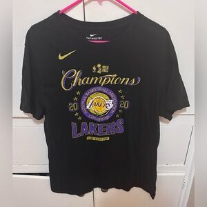 Los Angeles Lakers 2020 championship shirt size mens large